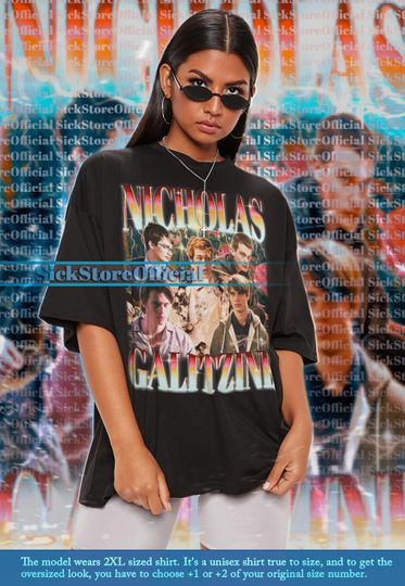 NICHOLAS GALITZINE Vintage Shirt, Galitzine Homage Tshirt, Nicholas Fan Tees, Nicholas Galitzine Retro 90s, Nicholas Galitzine Merch #SAF