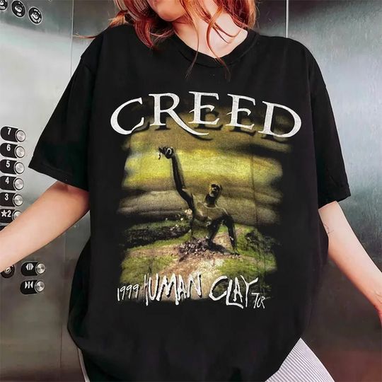 Creed band Human Clay 1999 Tour Shirt | Cotton Short Sleeve Tee | Breathable | Comfortable | Women Summer Casual Shirt