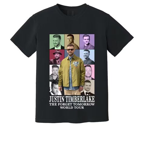 2024 Justin Timberlake Tour Comfort Colors Shirt | Cotton Short Sleeve Tee | Breathable | Comfortable | Women Summer Casual Shirt