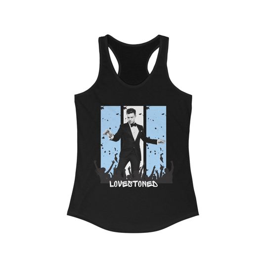Justin Timberlake LoveStoned Concert Tee Women's Ideal Racerback Tank