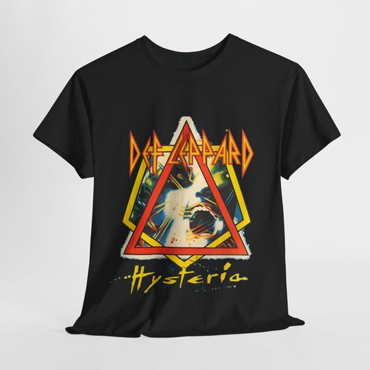 Def Leppard Hysteria T-shirt | Rock Music Shirt | Def Leppard Merch | Unique Design | Unisex Cotton Tee
