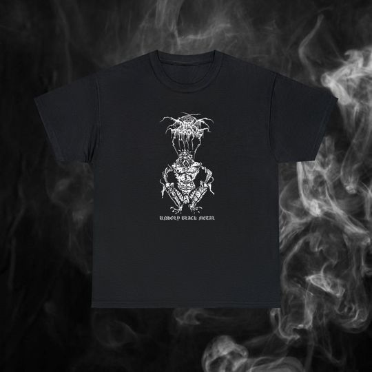 Dark Throne Shirt , Black Metal T Shirt , Extreme Rock Metal Band