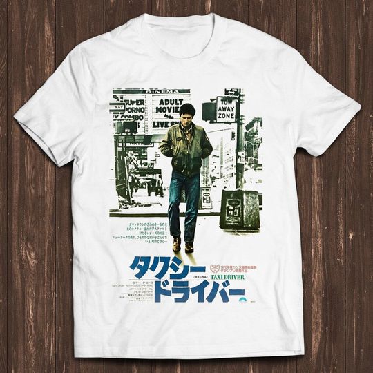 Japanese Taxi Driver Film Poster Tee Shirt