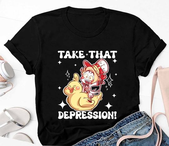 Lucifer Morning Star Take That Depression Hazbin Hotel T Shirt