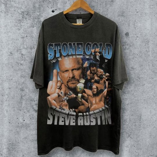 Stone Cold Vintage T-Shirt, Steve Austin Professional Wrestler Vintage TShirt