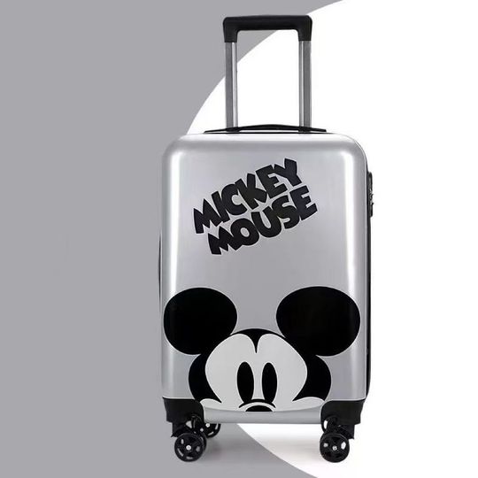 Disney Mickey Mini Suitcase Universal Cute Boarding Boy Universal Wheel Girl Travel Cartoon Pull Rod Password Box