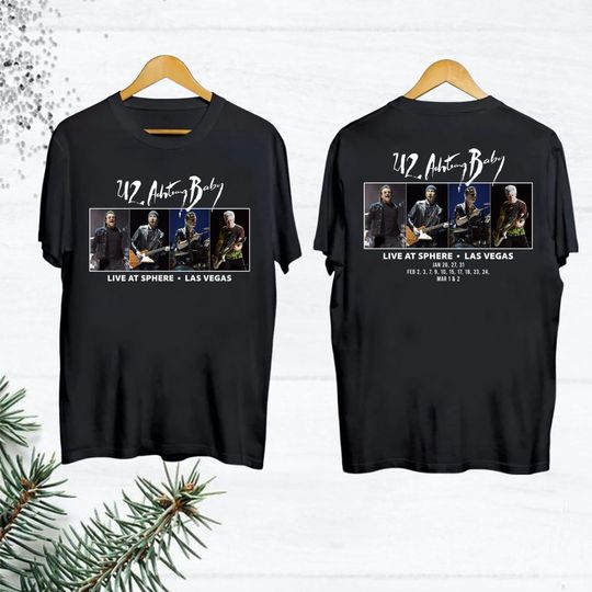 Achtung Baby Tour U2 Band T Shirt, Concert 2024 Shirt, 2024 Live At Sphere Classic Rock Concert Shirt, Vitntage Music Cotton Shirt, Gift For Fan