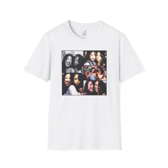 Selena and Aaliyah BFF photo collage ENEFFTEES  Unisex short sleeves heavy cotton shirt multiple colors full size S-5XL shirt, trending hiphop shirt