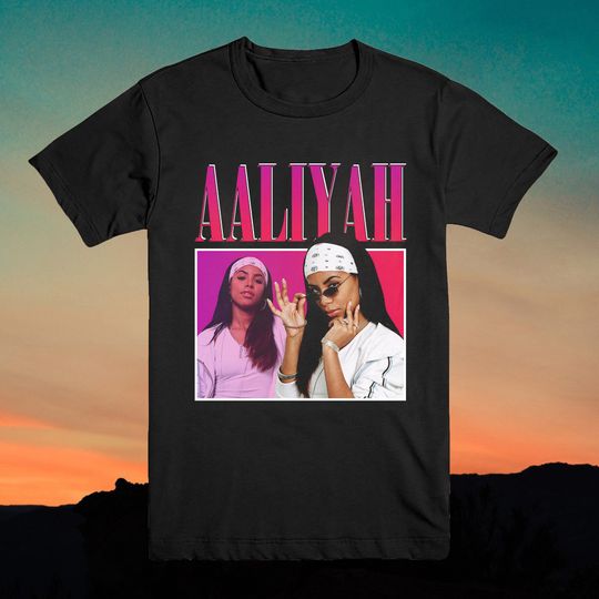 Aaliyah Shirt Retro bootleg T Shirt  Unisex short sleeves heavy cotton shirt multiple colors full size S-5XL shirt