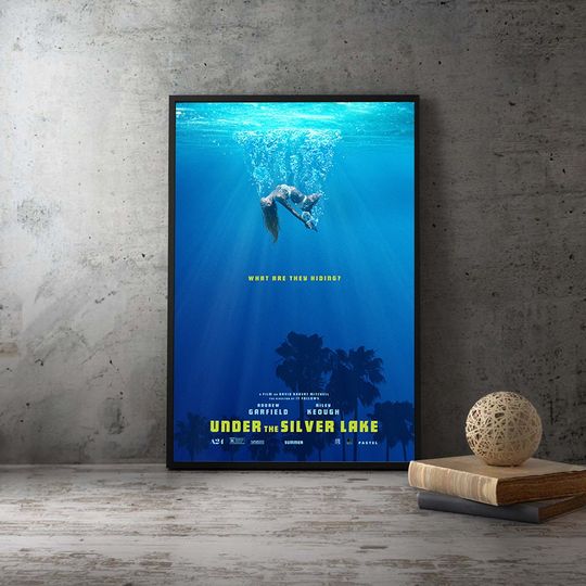 Under The Silver Lake Movie Poster,Film Art HD Print, Wall Decor Painting