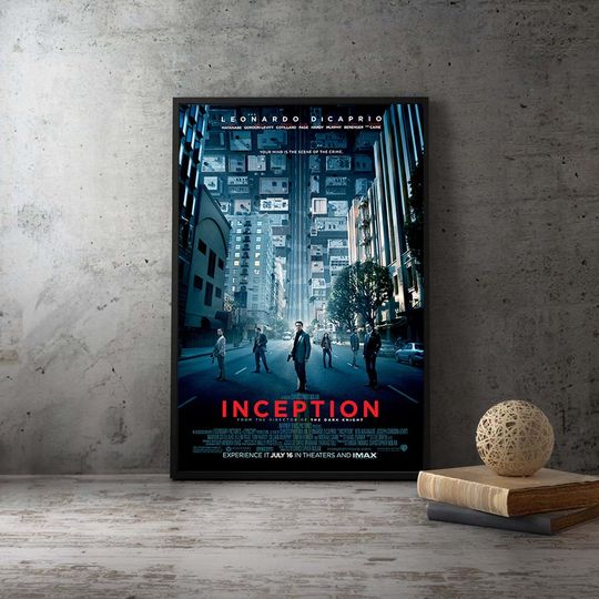 Inception  Movie Poster,Unframed Canvas Prints,Birthday Gift