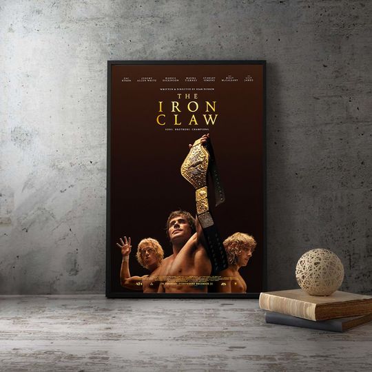 The Iron Claw 2023 Movie Poster,Unframed Home Decor Canvas Print,Christmas Gift