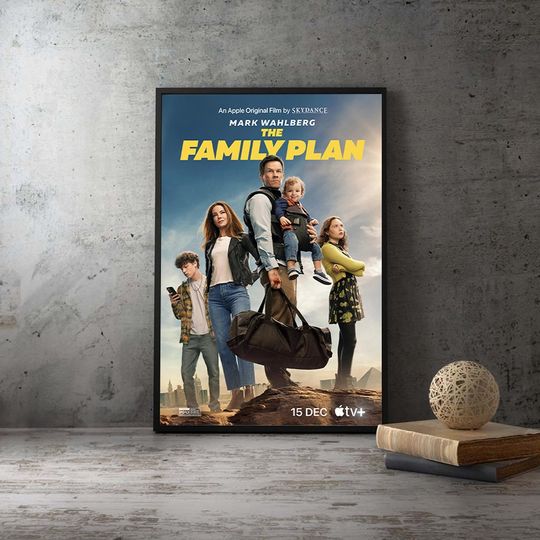 The Family Plan 2023 New Movie Poster,High Quality Canvas Home Decor Print,Best Christmas Gift
