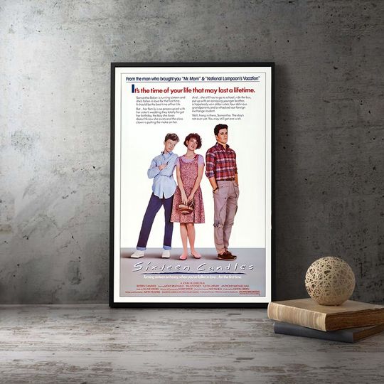 Sixteen Candles 1984 Movie Poster,Unframed Canvas Print,Home Decor Painting
