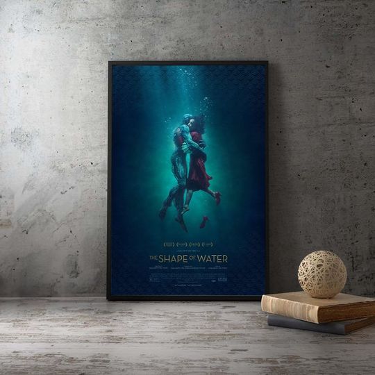 The Shape of Water 2017  Theatrical Movie Poster,High Quality Canvas Home Decor Print