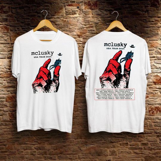Mclusky USA Music Tour 2024 t-Shirt Unisex For Fans, 2024 Music Tour Cotton Shirt