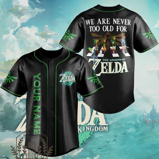 Legend Of Zelda Shirt, Legend Of Zelda Baseball Jersey, Legend Of Zelda Gift, Game Jersey Shirt, Video Game Shirt, Zelda Baseball Shirt