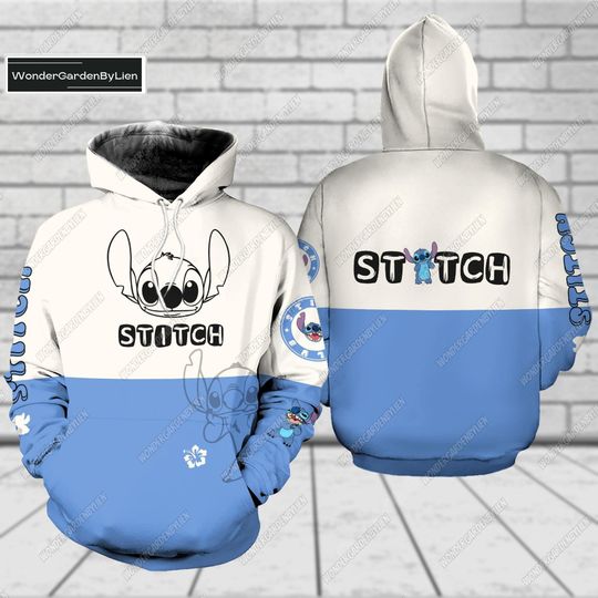 Stitch 3D Hoodie, Cartoon Movie Hoodie,Stitch Lover Hoodie, Disney Trip Hoodie, Stitch Gift