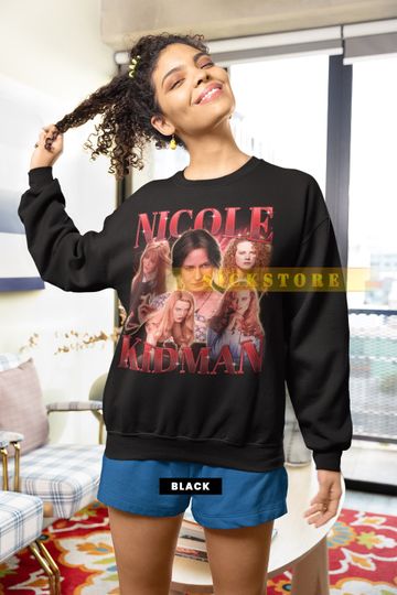 NICOLE KIDMAN Sweatshirt, Nicole Kidman Homage Shirt, Nicole Kidman Fan Shirt, Nicole Kidman Retro 90s T-shirt, Nicole Kidman Tees