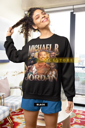 MICHAEL B JORDAN  Vintage Sweatshirt, Michael B Jordan  Homage Shirt, Michael B Jordan  Fan Tees, Michael B Jordan  Retro ShirtMerch