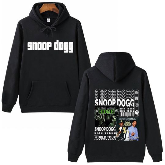 Snoop Dogg High Albun World Tour Hoodie, Snoop Dogg Merch, Music Shirt, Man Woman Harajuku Hip Hop Pullover Tops Hoodie Fans Gift