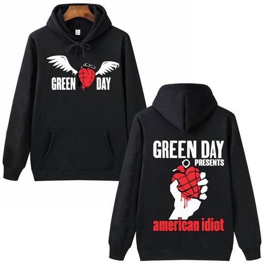 Green Day Saviors Band Hoodie, Music Vintage 20s Shirt, Man Woman Harajuku Hip Hop Pullover Tops Hoodie Fans Gift