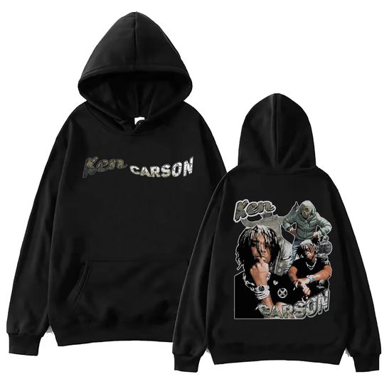 Ken Carson Vintage Style Hoodie, Music Concert Shirt, Ken Carson Merch, Harajuku Hip Hop Pullover Tops Hoodie, Fans Gift