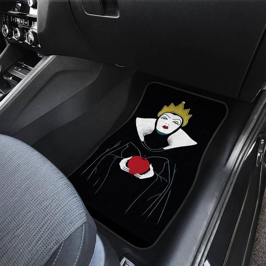 Evil Queen Car Floor Mats | Snow White Car Mats | Disneyworld Villains Car Decor | Disneyland Car Accessories