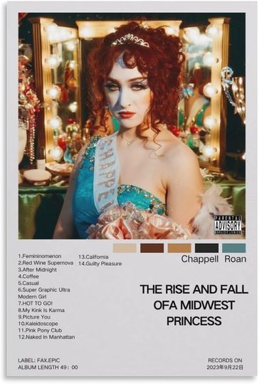 Chappell Roan The Rise And Fall of A Midwest Princess  Unframed poster, available in 7 sizes Home Decor,Chappell Roan fan gift