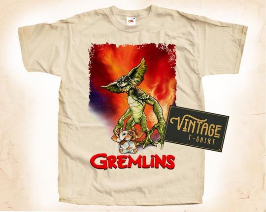 Gremlins V2 T-shirt | Short Sleeve Cotton Shirt | Vintage Shirt | Summer Casual For Unisex