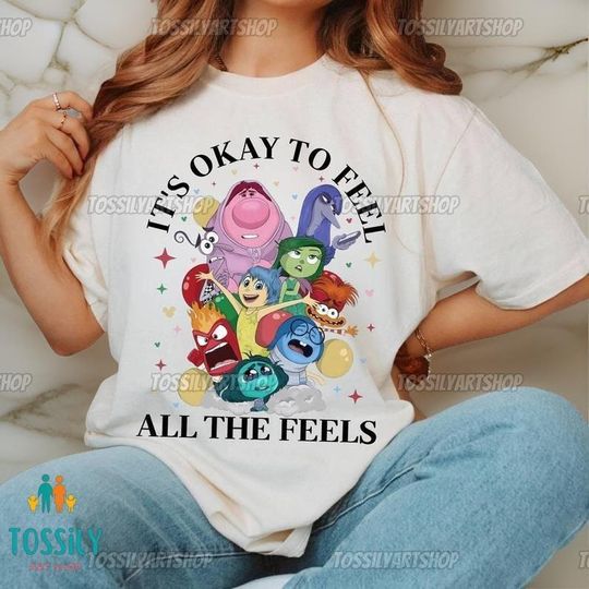 Its Okay To Feel All The Feels Shirt, Disney Inside Out Shirt, Mental Health Awareness Shirt, Speech Therapy Shirt, Gift For Her