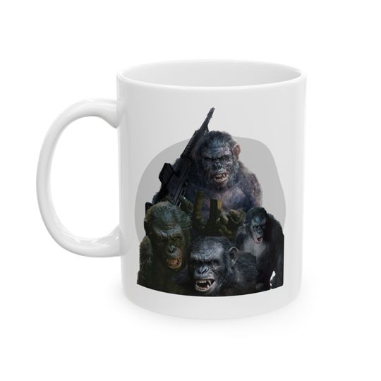 Koba - Planet of the Apes - Ceramic Mug, (11oz, 15oz), Suitable for Hot or Cold Drinks, Birthday Gift, Holiday Gift, Gift for Friends,Family