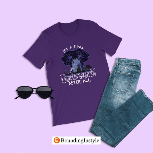 Hercules Shirt, It's a Small Underworld After All, Hades Shirt, Disney Shirt, Casual Cotton Summer Short Sleeved Shirt, Disney Men Clothing for Men, Women and Kids