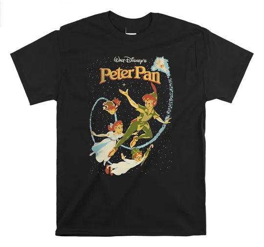 Peter Pan Darling Flight Vintage T-shirt | Cotton Short Sleeve Shirt | Unisex Casual Shirt