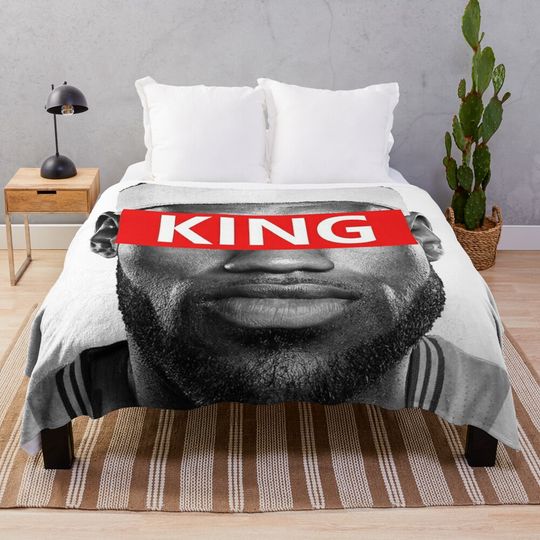 LeBron James - King Lebron James "23" Soft Throw Blanket, Comfortable Blanket for Men, Women, Kids