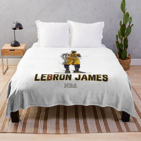 LeBron James Art Lebron James "23" Soft Throw Blanket, Comfortable Blanket for Men, Women, Kids