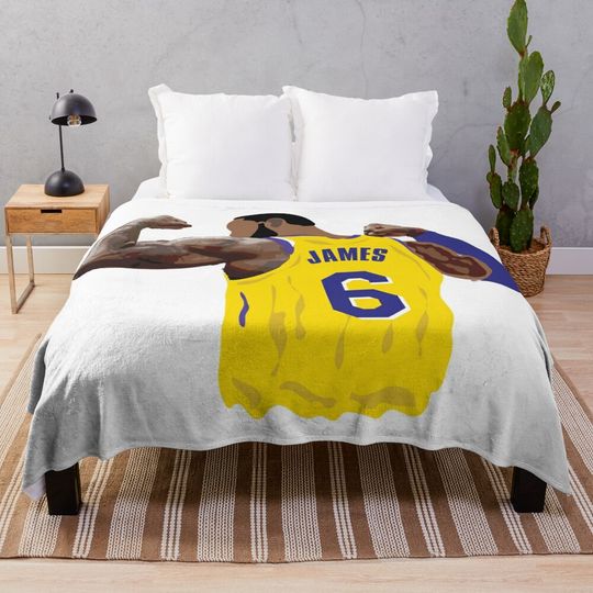 Lebron James Basketball New Seasons Soft Cozy Throw Blanket  for men, women, Unisex, Trending Gifts