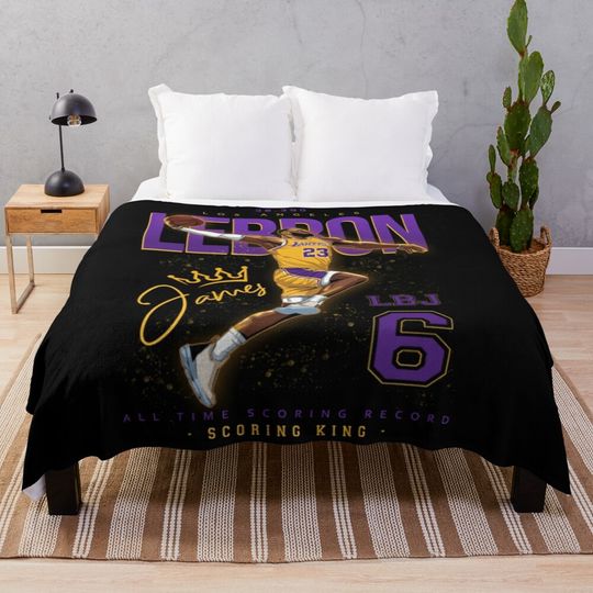 LeBron James Soft Cozy Throw Blanket  for men, women, Unisex, Trending Gifts