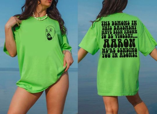 Aaron Youre Going in alone shirt ghost adventures shirt, Cotton Short Sleeve Tee, Summer Casual Shirt