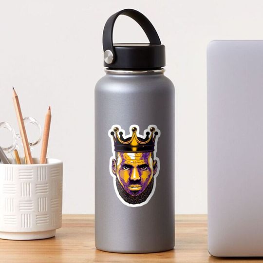 Lebron James lakers  Sticker, Sports Team Gifts
