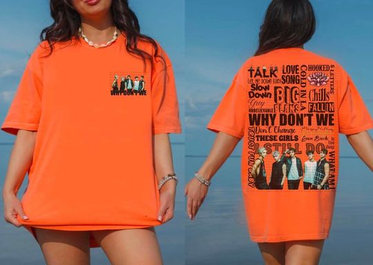 Why Dont We Song Title Tshirt Why dont we shirt, Cotton Short Sleeve Tee, Summer Casual Shirt