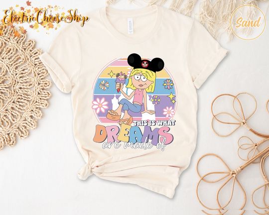 Retro 90s Lizzie McGuire Comfort Color Shirt, This Is What Dreams Are Made Of Tee, Cute Mickey Ears Lizzie McGuire Shirt, Disneyworld Shirts
