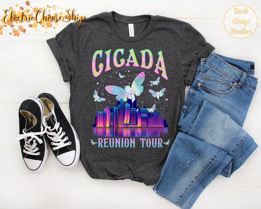 Cicadas Reunion Tour Shirt, Cicadas Invasion Summer Scream 2024 Tee, Cicadas Emergence Summer Music concert Tee, Gift for Nature Lovers