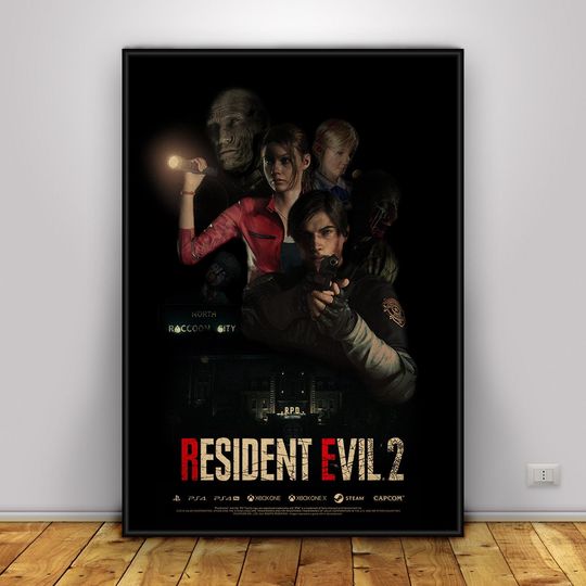 Resident Evil Game Poster | Wall Art | Wall Prints | Home Decor , Unfamed poster, Available in 7 sizes poster, Gift for fan, Movie lover gift
