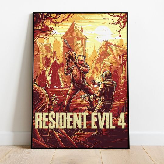 Resident Evil 4 Poster, Wall Art & Home Decor, Unfamed poster, Available in 7 sizes poster, Gift for fan, Movie lover gift