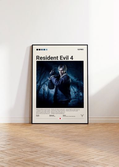 Resident Evil 4 Poster, Gaming Room Poster, Unfamed poster, Available in 7 sizes poster, Gift for fan, Movie lover gift
