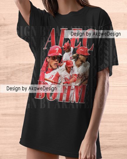 Alec Bohm Shirt Style Fans Gift Graphic Shirt | Cotton Short Sleeve Shirt | Streetwear | Casual Shirt | For Unisex