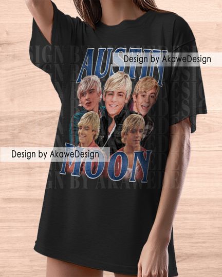 Austin Moon Shirt Style Fans Gift Graphic Ross Lynch Shirt | Cotton Short Sleeve Shirt | Streetwear | Casual Shirt | For Unisex