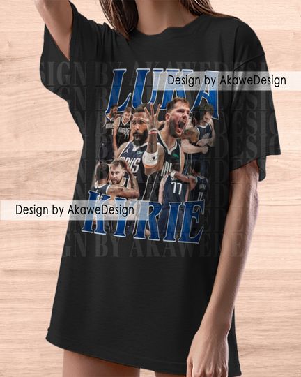 Kyrie Irving & Luka Doncic Shirt | Cotton Short Sleeve Shirt | Streetwear | Casual Shirt | For Unisex
