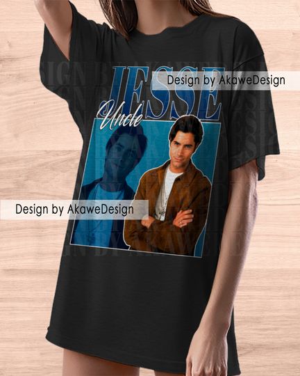Jesse Katsopolis Shirt Style Fans Gift Graphic Uncle Jesse Shirt | Cotton Short Sleeve Shirt | Streetwear | Casual Shirt | For Unisex